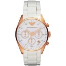Emporio Armani Men's Tazio White Chronograph Watch - AR5919